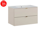 Set mobili bagno 80 cm con lavabo per mobile Lava Dalia Cashmere 80 x 1401 x 46 cm