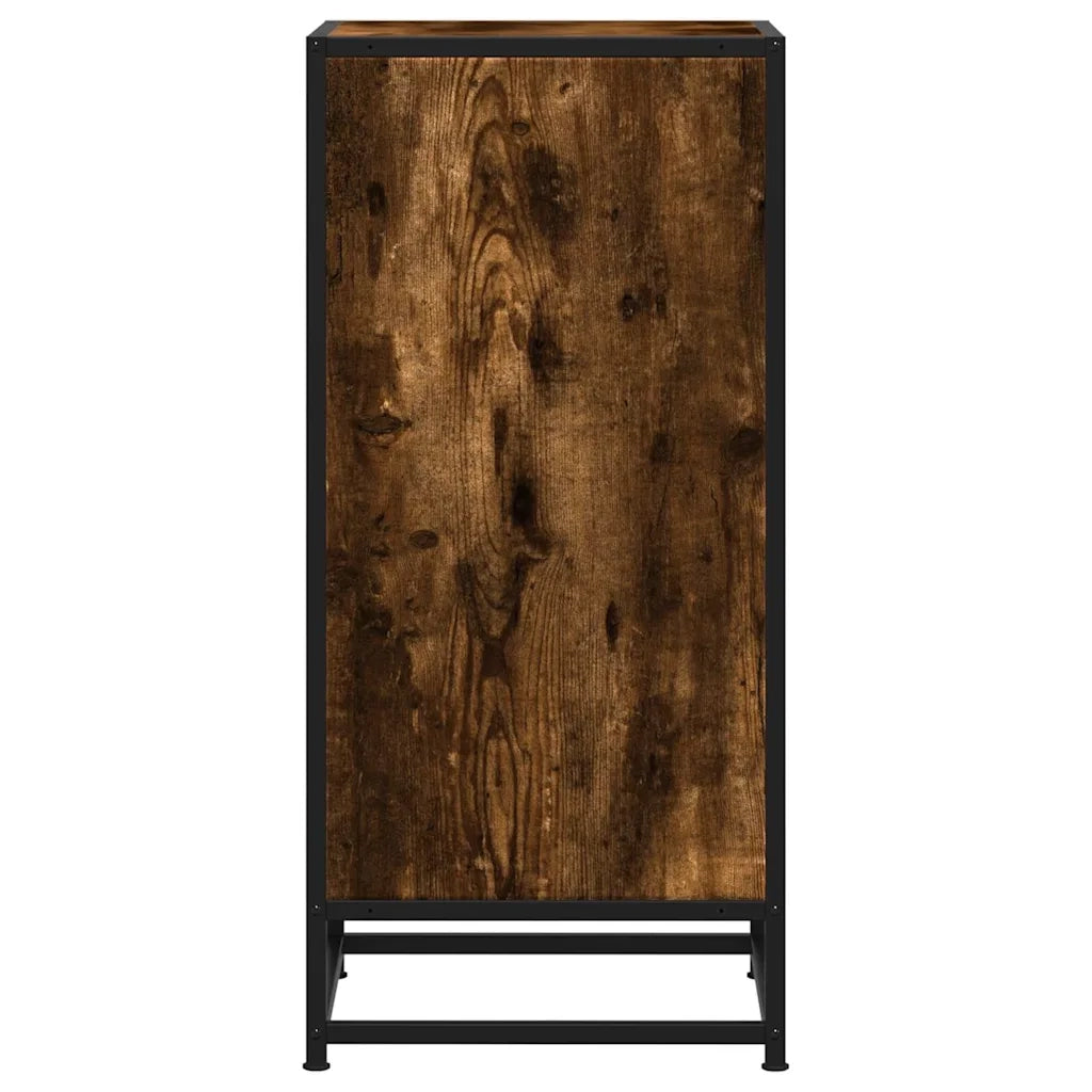 Credenza Rovere Fumo 35,5x35x76 cm in Truciolato