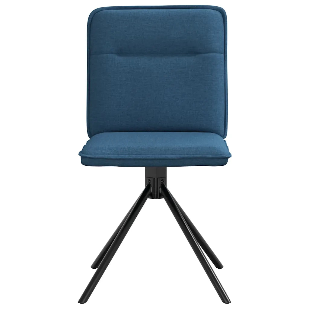 Sedie da Pranzo 4 pz Blu in Tessuto 3315340