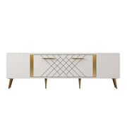 Porta TV in legno "Detas" - 150 x 35 x 48 cm - Oro