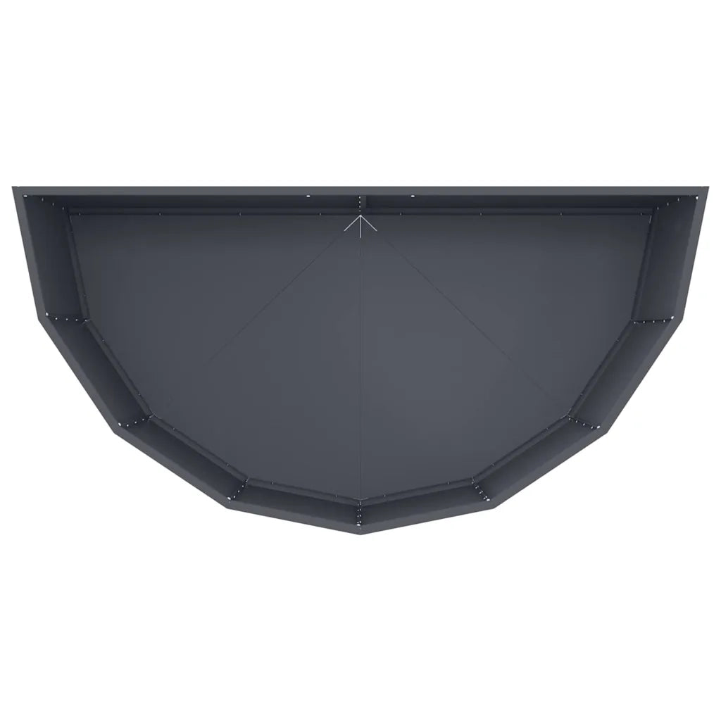 Fioriera Antracite 120 x 60 x 50 cm Acciaio 883705