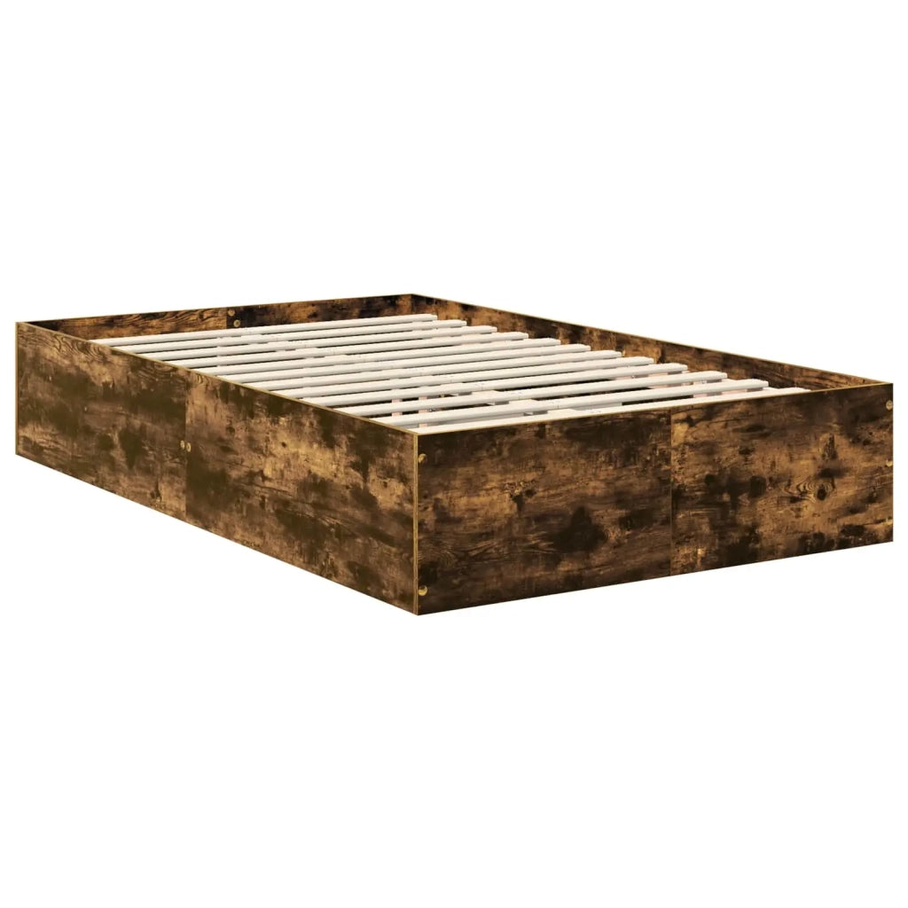 Struttura del letto Rovere fumé 120 x 190 cm Legno multistrato