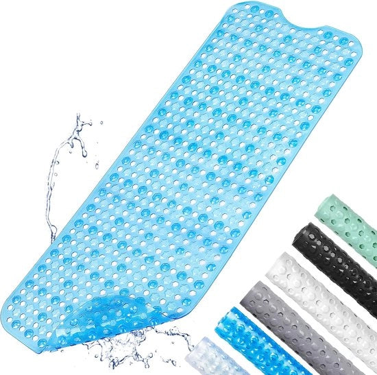 Matrice Antislip, 40 × 100 cm, douchemat con grappoli e fori di scarico, PVC, resistente a muffe, lavabile in lavatrice
