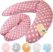 Cuscino per la gravidanza XXL - testato - 190 cm - cuscino per gravidanza e allattamento - cuscino laterale - cuscino di supporto - per adulti - anticrostato