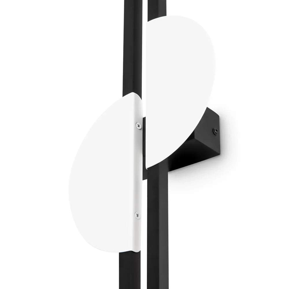 Maytoni applique moderna Skyline 2 luci LED integrato nero metallo
