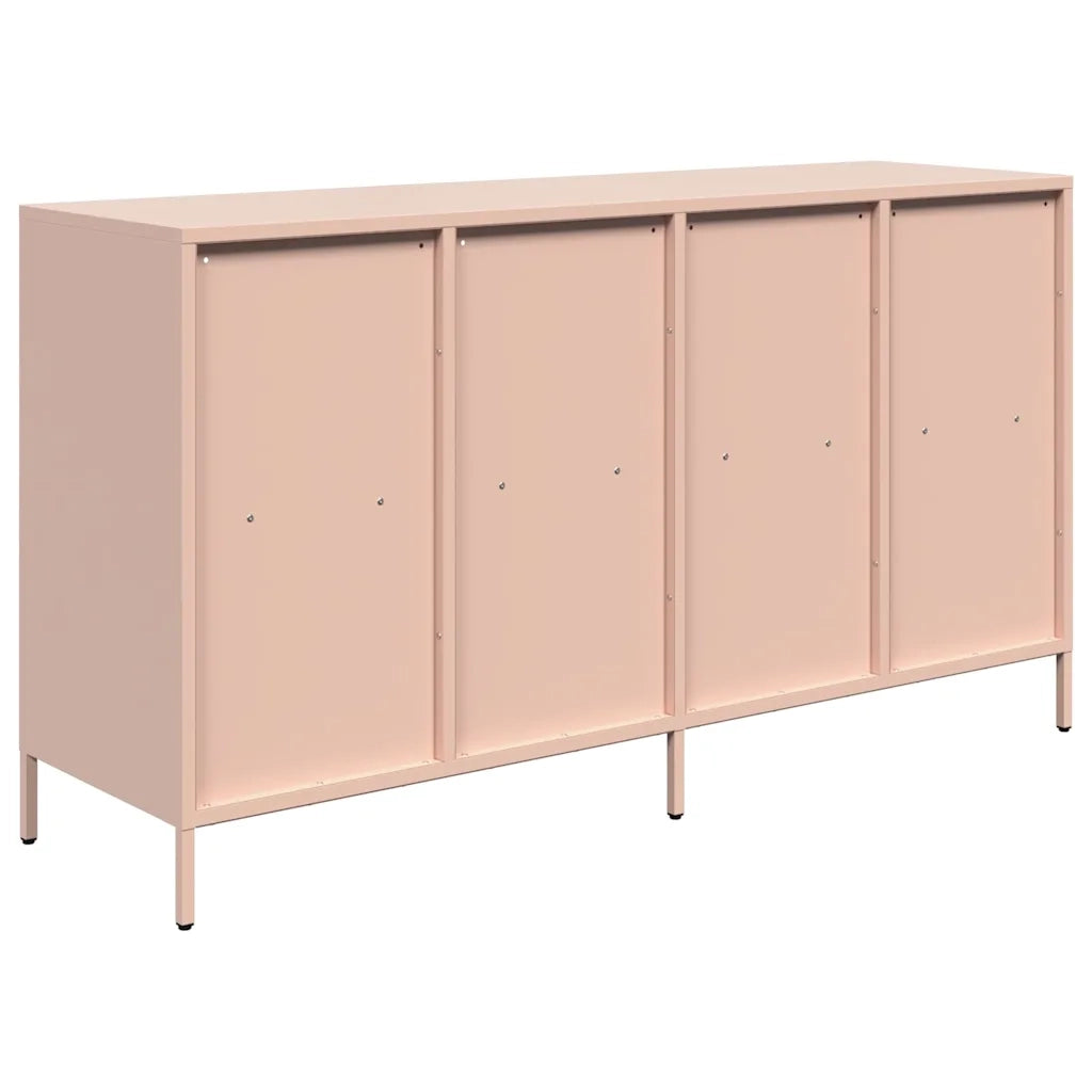Credenza Rosa 135x39x73,5 cm in Acciaio Laminato a Freddo 3307162