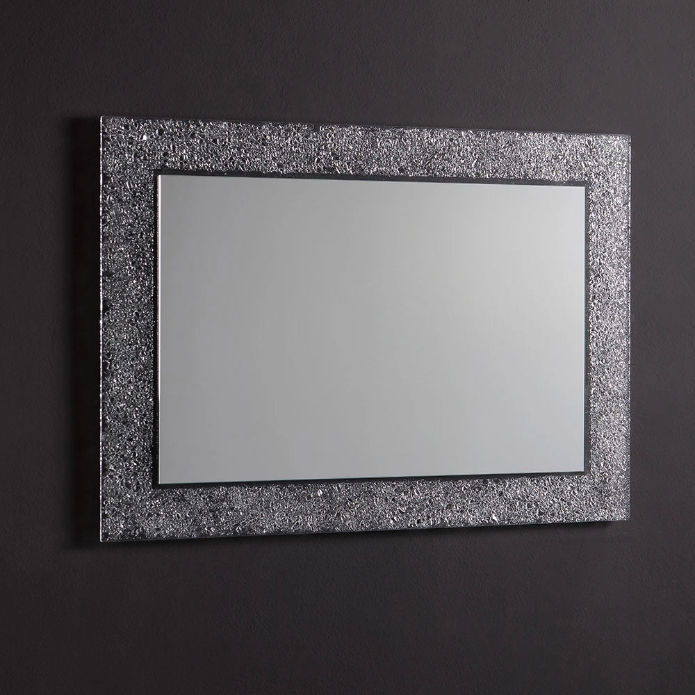 Specchiera reversibile 98x70 in vetro ghiaccio