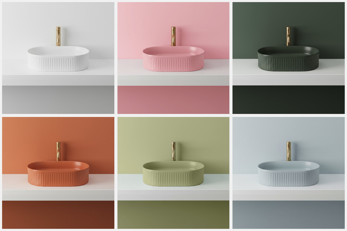 Lavabo Da Appoggio Rea Vanda Pistachio Matt