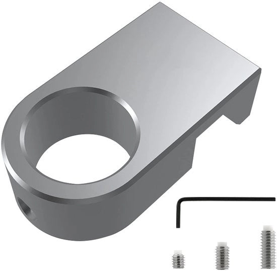 Connettore per tubi morbidi - Materiale leggero in alluminio - Progettato per prevenire l'aspirazione - Duraturo - Compattabile - Argento 36mm x 20mm x 11mm - Supporto per acquario