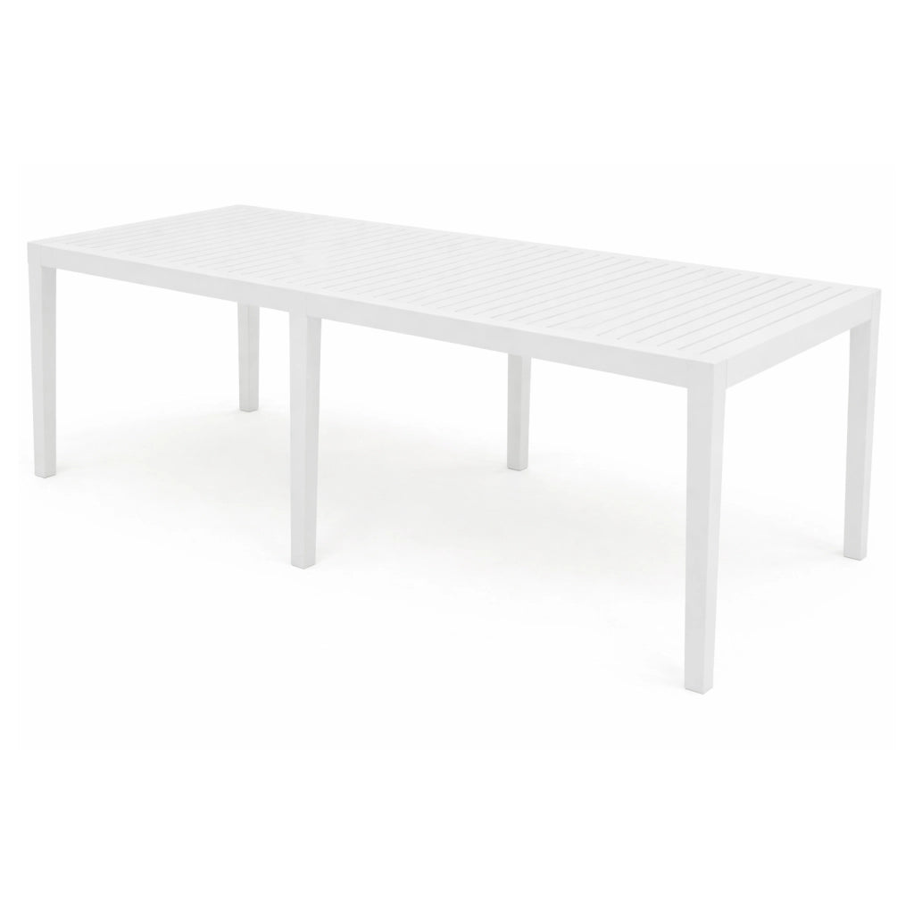 TAVOLO INDO DA ESTERNO 220X90XH72 IN COLORE BIANCO