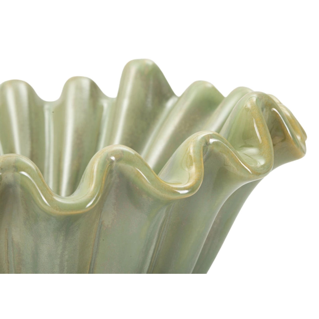 Vassoio VKH856, Verde, Ceramica, 33x33x14,5 cm