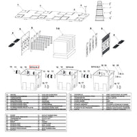 Ricambio per filtro per laghetti CBF-350C Vaschetta filtro 3° stadio