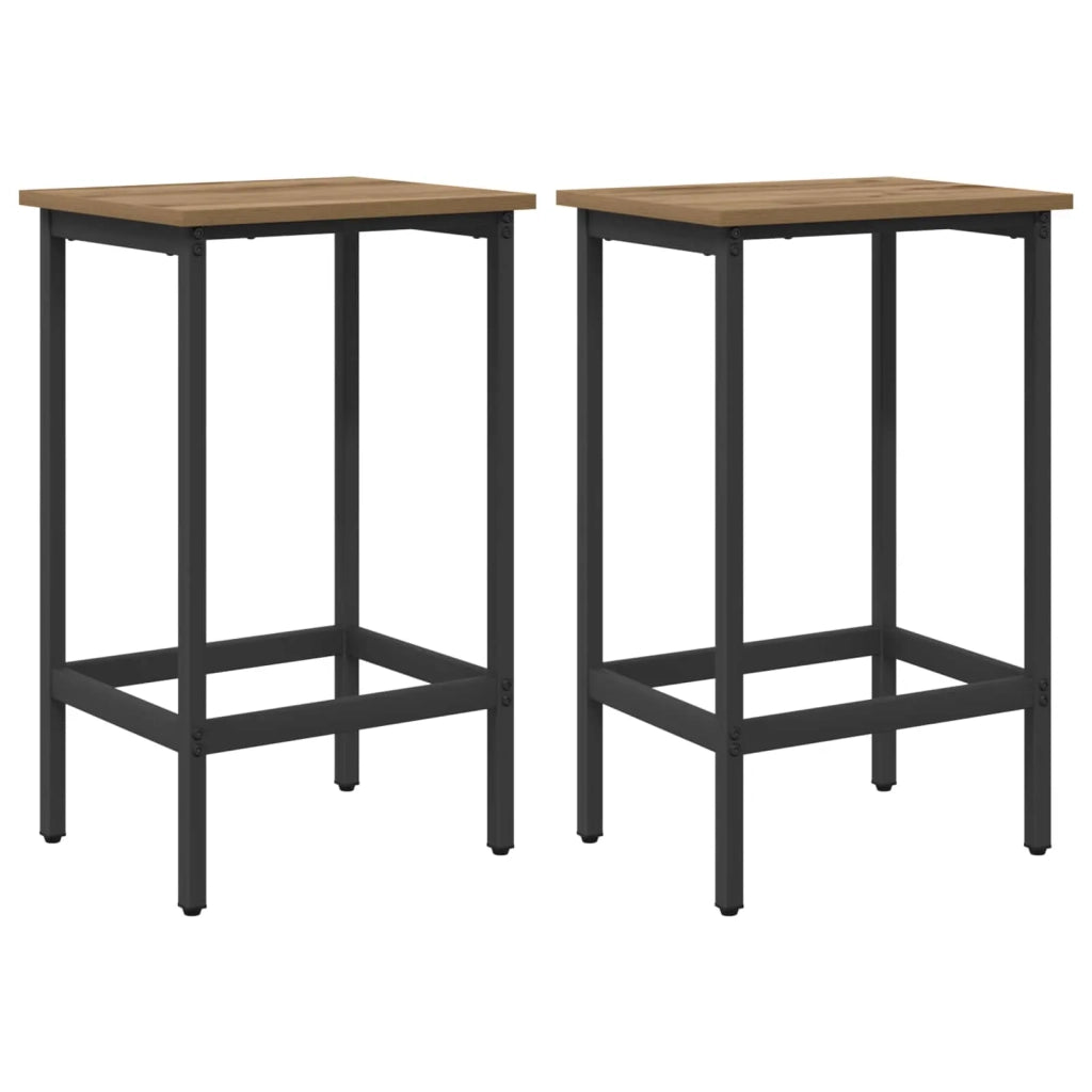Sgabello da bar 2 pcs Rovere Artigianale 40 x 32 x 64 cm 8006138