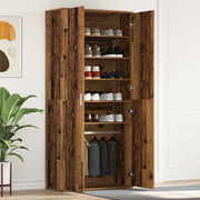 Mobile per scarpe con porta Legno vecchio 80 x 39 x 178 cm 3333873