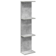 Scaffale da parete Grigio Cemento 25 x 15 x 100 cm 8012386
