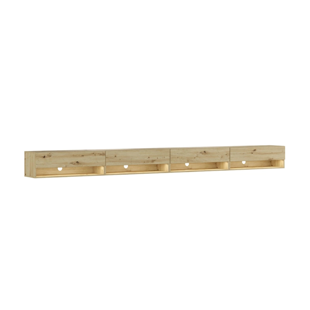 Mobile TV Soggiorno, 360x35x30cm, LED, Mobile Soggiorno, colore Rovere RF3700