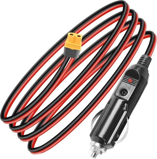 Cablareattacco per XT60 per auto e camion - 12V/24V cavo di ricarica - 4,9 FT con connessione sicura
