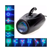 Trade Shop - Proiettore Faro Airship 64 Led 10w Rgb Fascio Di Luce Effetti Disco Laser Luci -