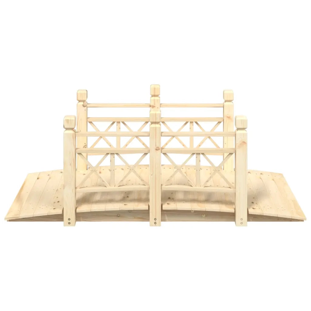 Ponte Giardino Ringhiere 150x67x56cm Legno Massello Abete Rossocod mxl 103540