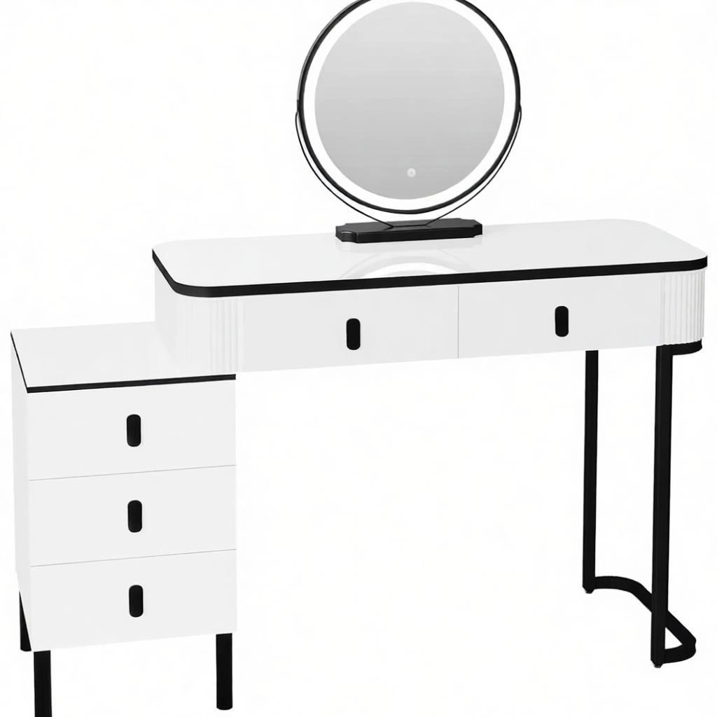 Tavolo da toeletta chic multifunzione con cassetto; utilizzabile come scrivania; solo tavolo