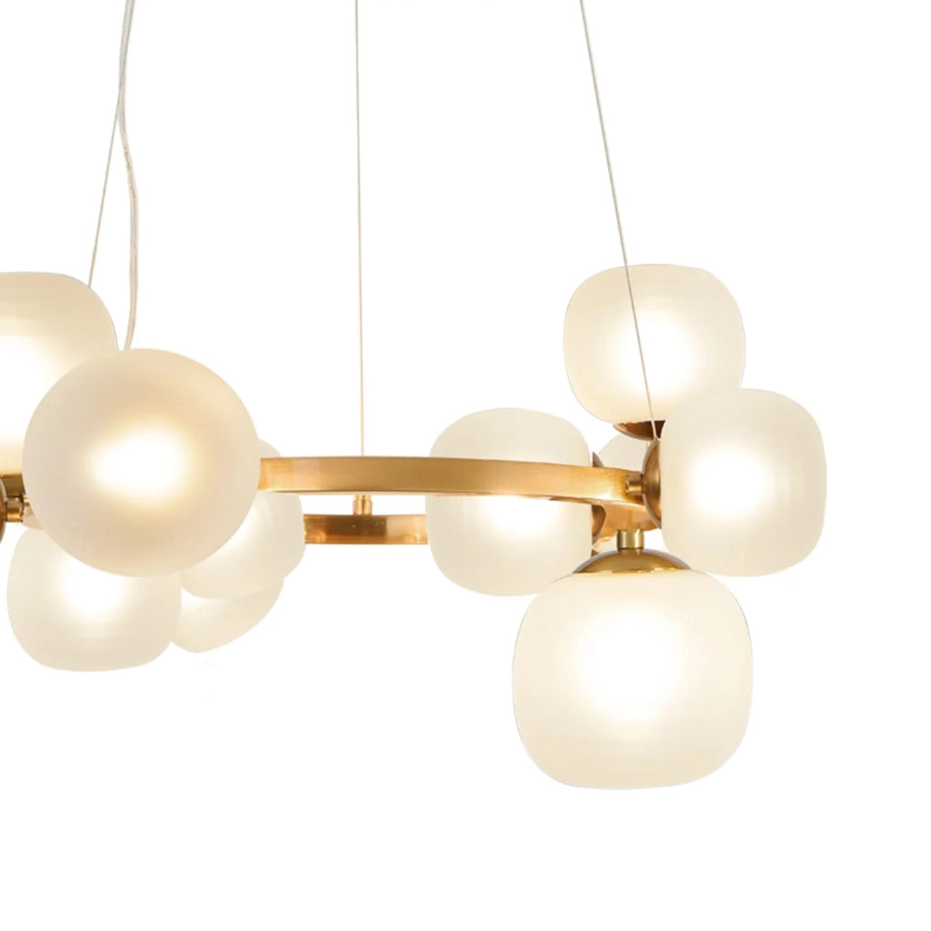 LÚZETE - LÁMPARA DE TECHO 11 LUCES HIERRO DORADO NICOLETTA