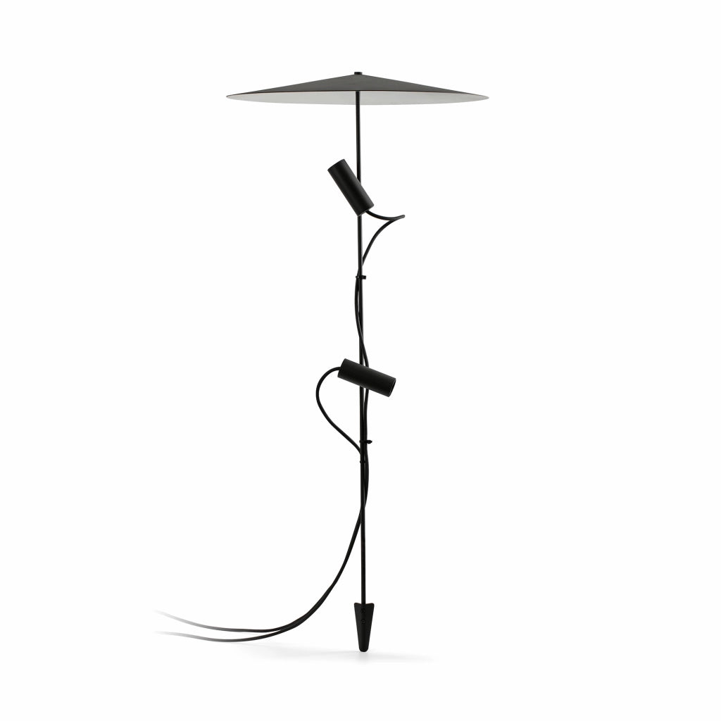 CLAP 1030 Picchetto nero 2x6W 3000K 38§ con schermo 24V