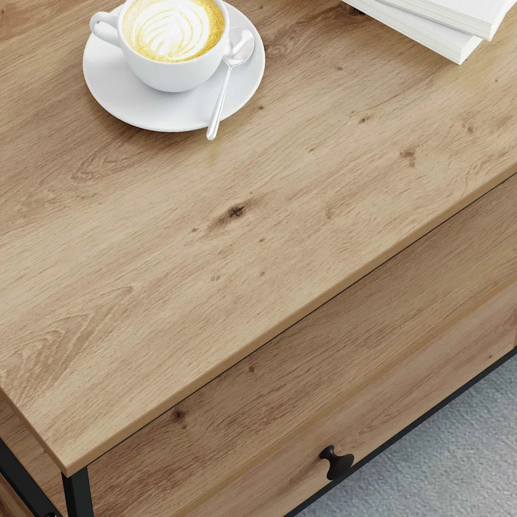 Tavolino da salotto | Tavolino da caff¨¨ | Tavolino da Soggiorno rovere artigianale 100 x 51 x 45 cm