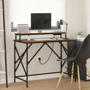 vidaXL Scrivania Rovere fumo 100 x 50 x 86.5 cm Legno multistrato