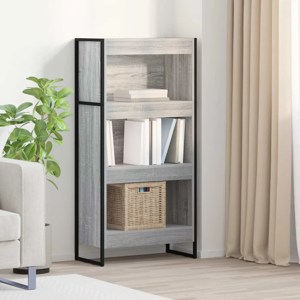 Armadio per Libri Grigio Sonoma 60 x 30 x 121 cm