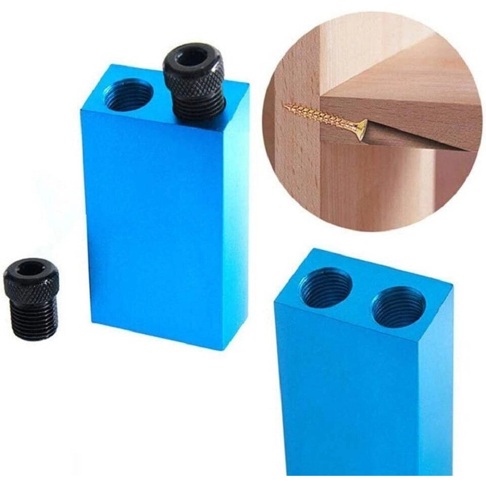 Trade Shop - Dima Per Fori A Tasca Con Punte Di Trapano 15° Falegname Posizionatore 14 Pezzi -