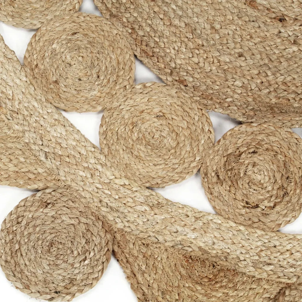 Tappeto Lavorato a Mano in Juta Intrecciata 120 cm 133714