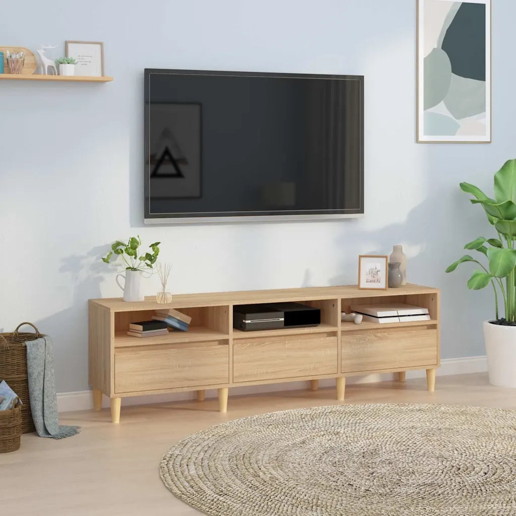 Mobile Porta TV Rovere Sonoma 150x30x44,5 cm Legno Multistrato 831912