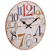 Orologio da parete in legno bianco d34x2h