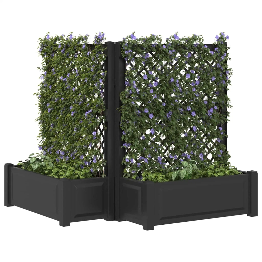 Vaso Grande con Direzione 2 pcs Antracite 143 x 143 x 133,5 cm 42041727