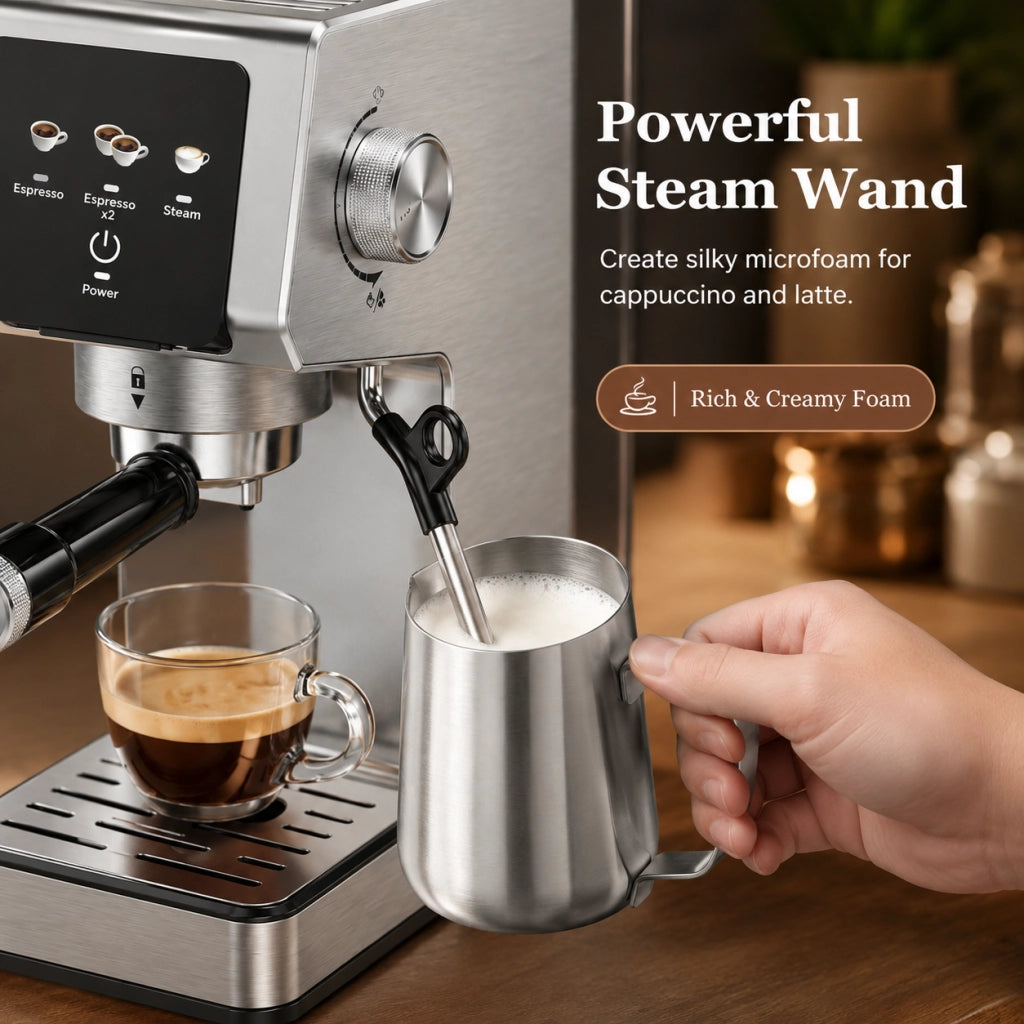 Macchina per caff¨¨ espresso ¨C zephmum ¨C 1350W touchscreen 1.2L