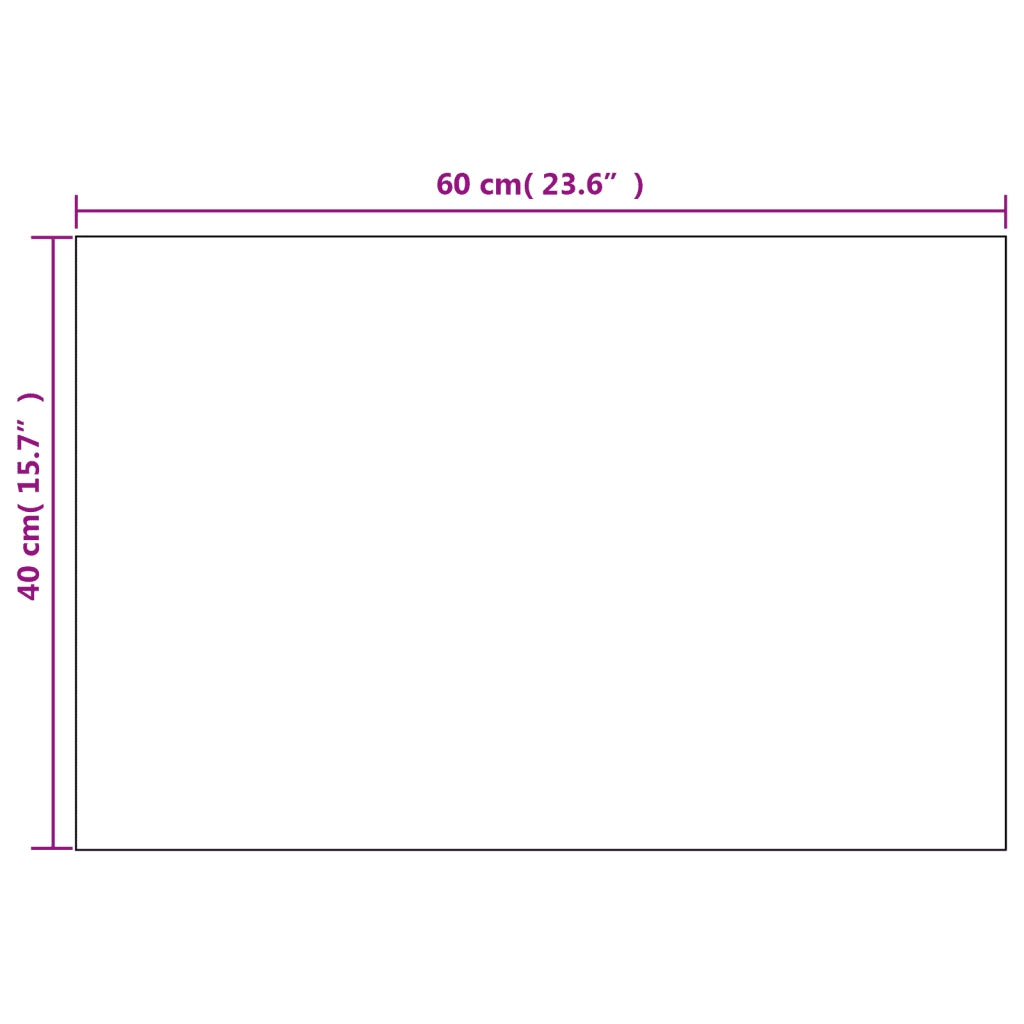 Specchi da Parete 2 pz 60x40 cm Rettangolari in Vetro 3051623