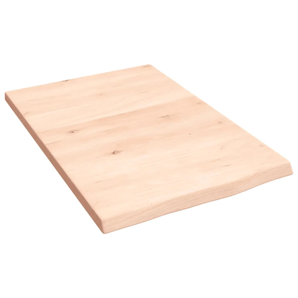 Piano Bagno 40x60x2 cm in Legno Massello Non Trattato 3156002