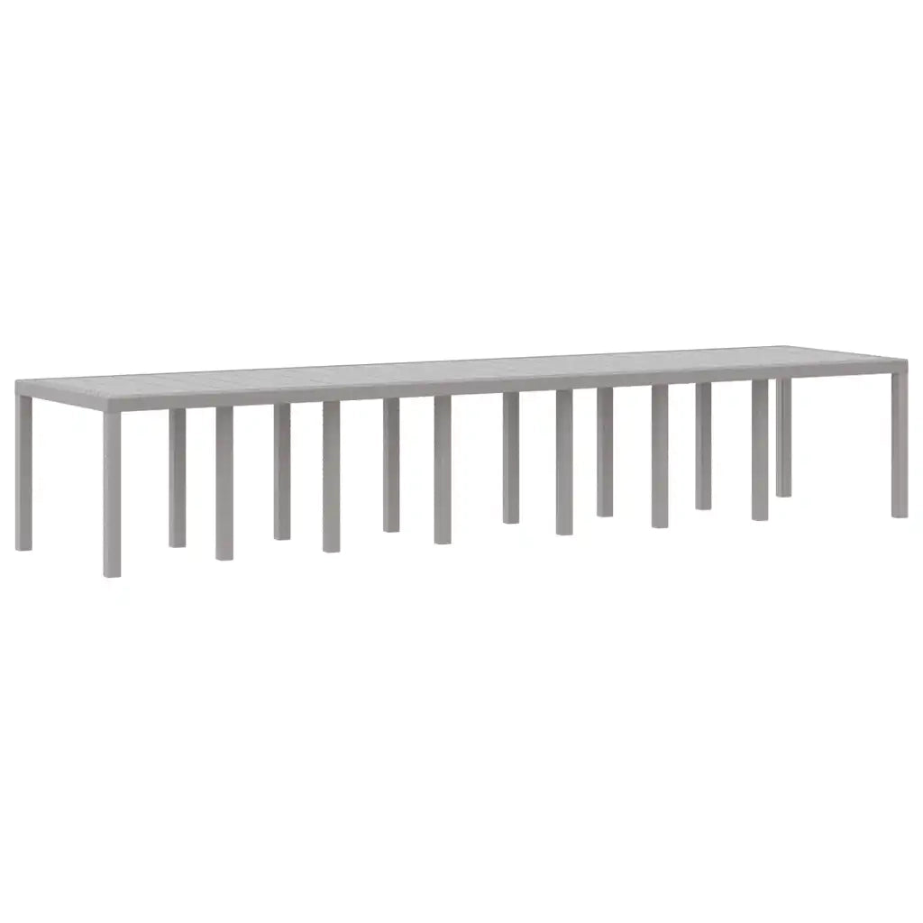 Set da pranzo da giardino con cuscini 15 pcs Grigio chiaro PP 3378807