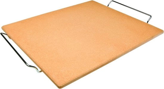 Piatto ceramico rettangolare - Arancione argento - Adatto per forno e barbecue - 40 x 35 x 1,5 cm