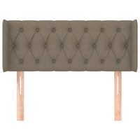 Testiera ad Orecchio Tortora 103x16x78/88 cm in Tessuto