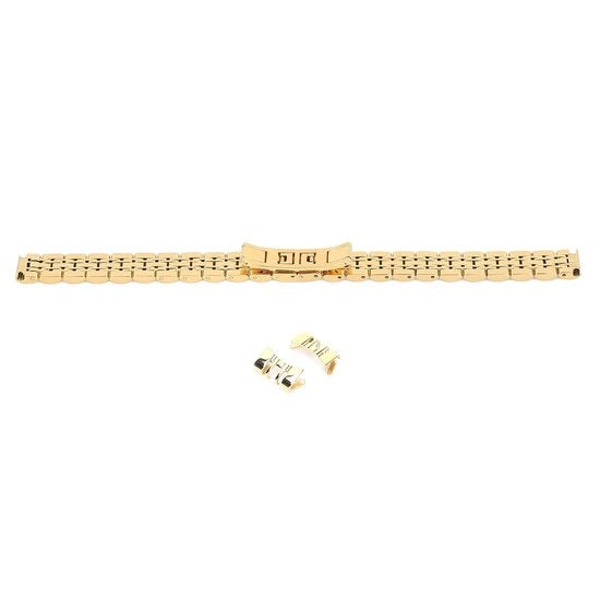 Cinturino orario - Cinturino di ricambio per orologio - Alta qualità acciaio inossidabile - Colore dorato - Portatile e regolabile - Adatto per orologiai
