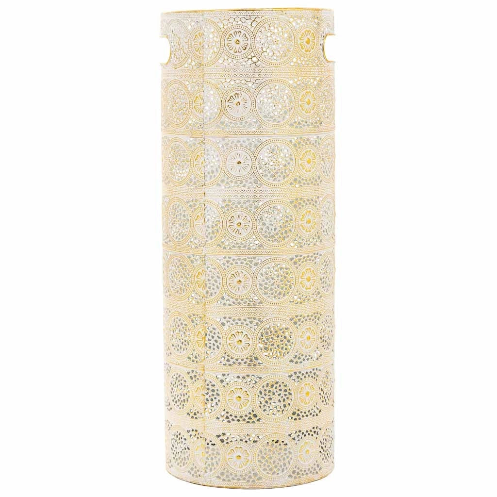 Portaombrelli tondo in metallo dorato 20x20x53h