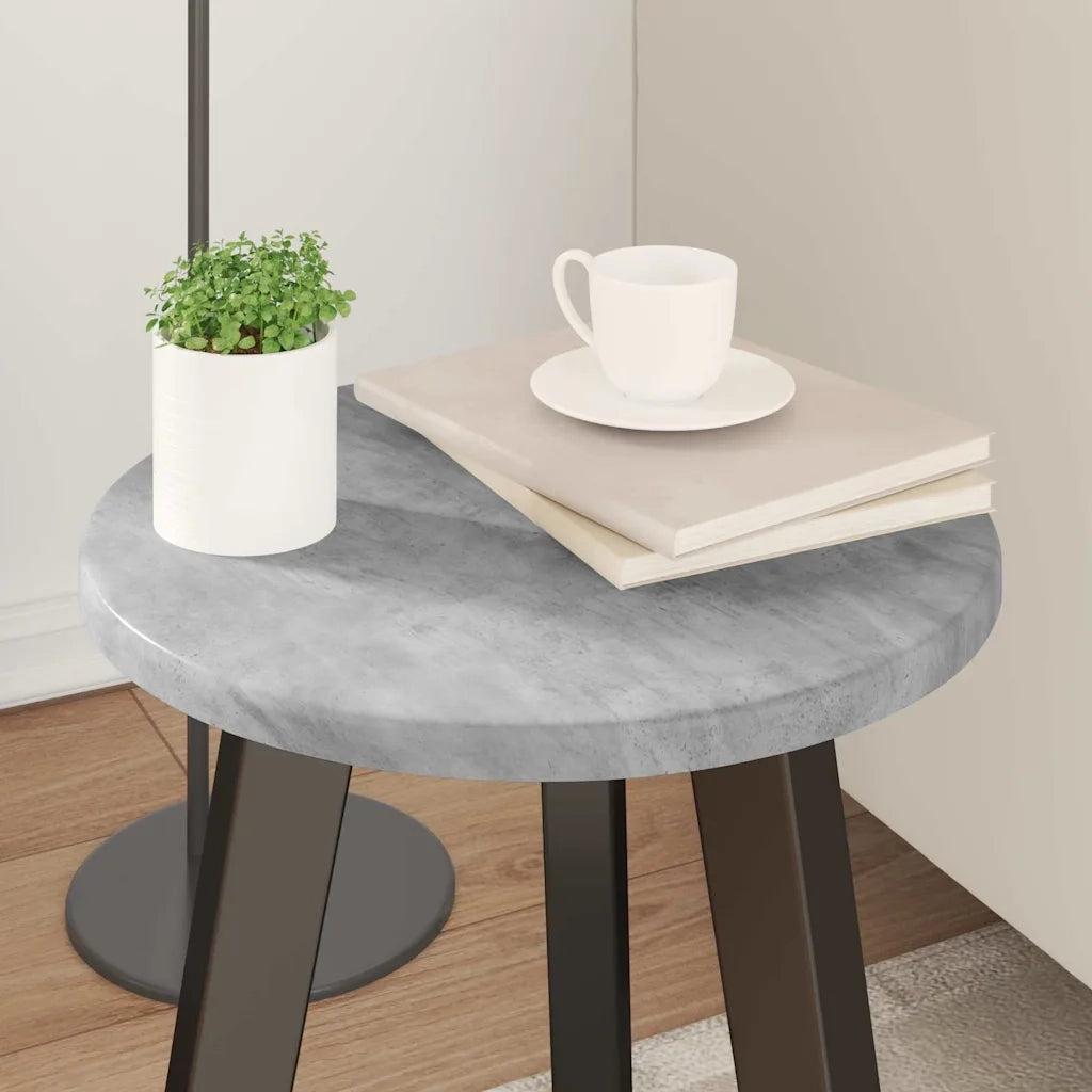 Piano del Tavolo | Superficie Tavolo | Piano Scrivania Grigio cemento ? 30 x 1,5 cm Legno multistrato