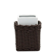 Bicchiere in ceramica bianco - serie Fibra