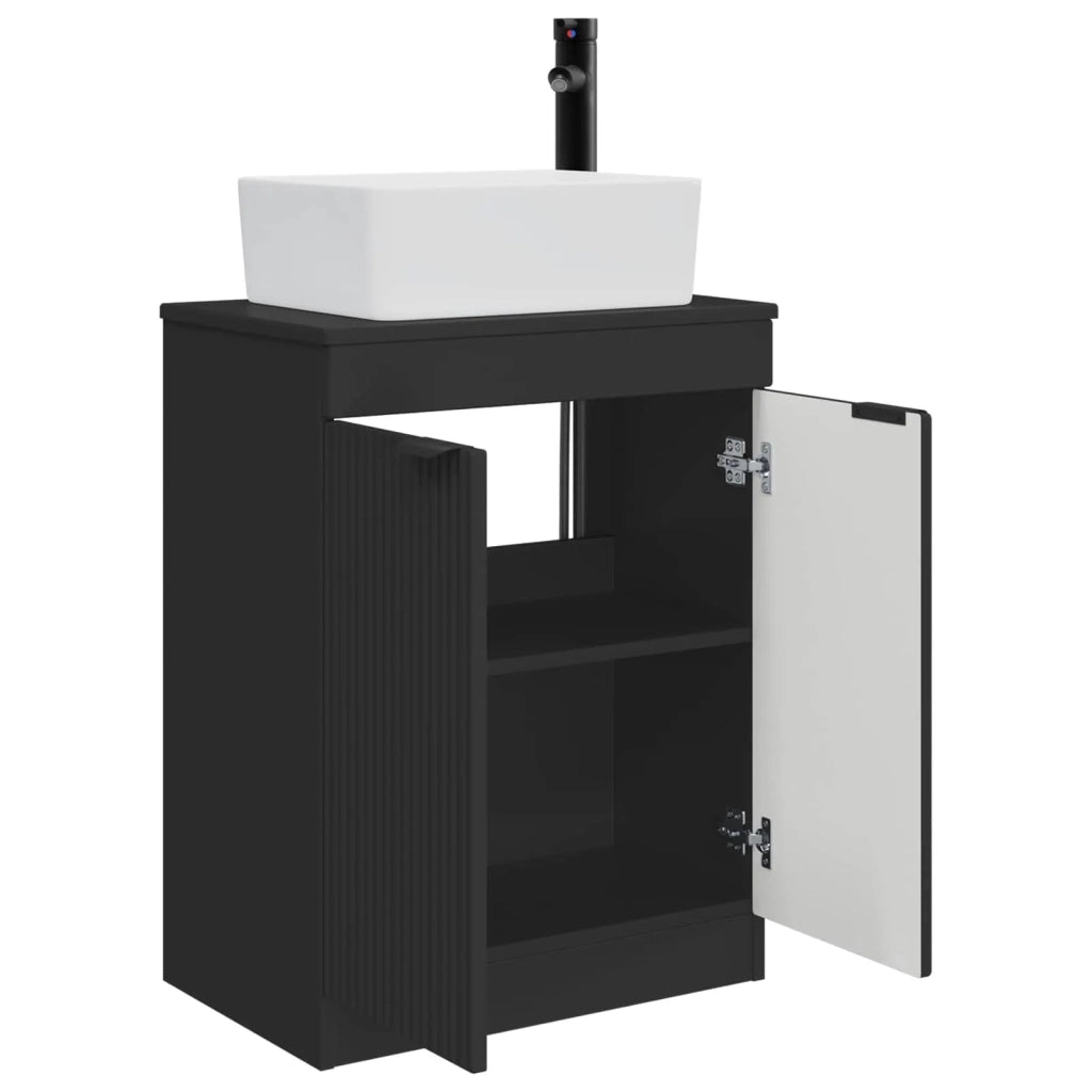Mobile da bagno con lavabo Nero 54 x 35 x 83 cm 890159