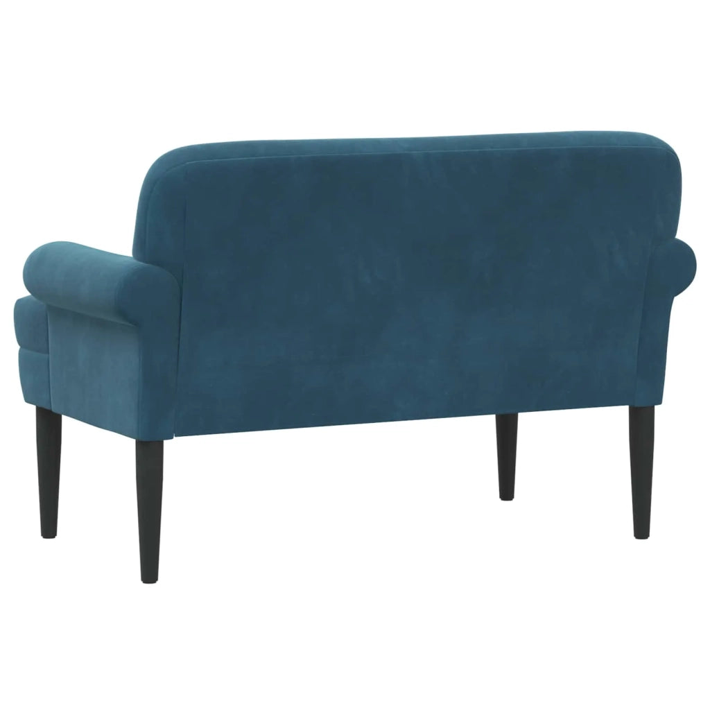 Loveseat con bottoni imbottiti Blu 120 x 66 x 78 cm Velluto 42041837