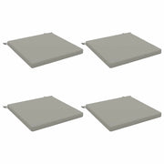 Cuscini per Sedia in 4 Pezzi SOEST 4 pz 100% Poliestere Grigio 944682