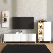 Colverde, set Mobili da Soggiorno Modulabile, Bianco