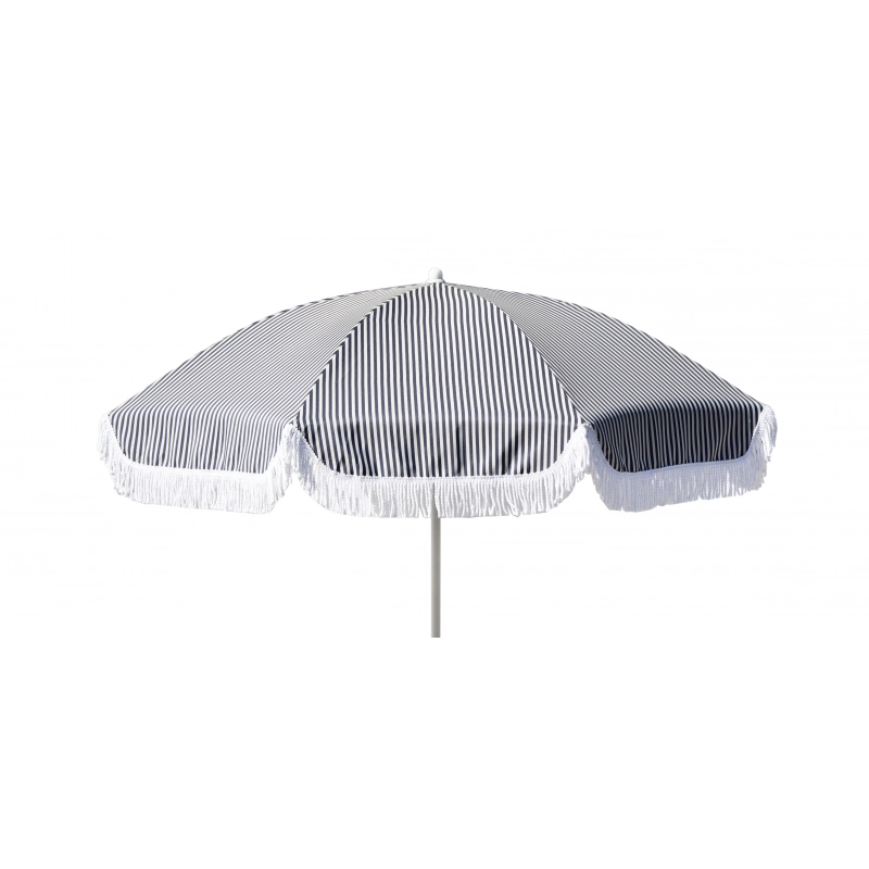 Set Di 10 Ombrelloni Sestri Levante 200/8 Rigato + Frangia Moia