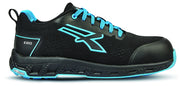 U-Power SCARPE ANTINFORTUNISTICA BASSE S1PS HI HRO FO SR RED EGO DEON ESD Col.Nero/Azzurro Mis. 41